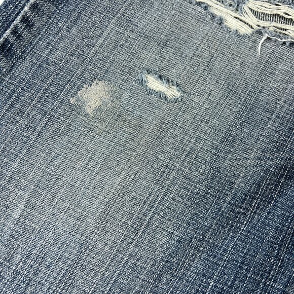 Y2K Levi's Jeans Men's 34x30* 559 Relaxed Straight Blue Thrashed Denim Tag 34x32 - Picture 3 of 16